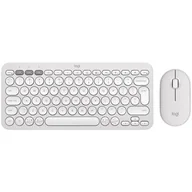 Zestawy myszka + klawiatura - Zestaw klawiatura + mysz LOGITECH Pebble 2 Combo Biały 920-012240 - miniaturka - grafika 1