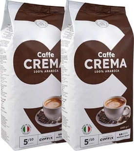 Kawa ziarnista Coffix Kawa ziarnista 2x 1kg Caffe Crema 100% Arabica - Kawa - miniaturka - grafika 1