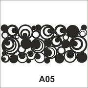 Obrusy i serwetki - Czarna serweta z filcu A05 - miniaturka - grafika 1