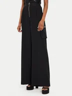 Spodnie damskie - Rinascimento Spodnie materiałowe CFC0119837003 Czarny Relaxed Fit - miniaturka - grafika 1