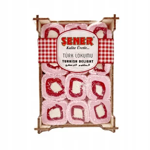 LOKUM Turkish delicacy pomegranate flavored 200g Sener - Żelki - miniaturka - grafika 1