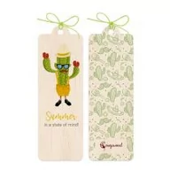 Zakładki do książek - Cozywood Zakładka drewniana Pan Kaktus - miniaturka - grafika 1