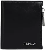 Portfele - REPLAY Męski portfel na akcesoria podróżne FM5335, 0094 Silver Black, 0094 Silver Black, jeden rozmiar - miniaturka - grafika 1
