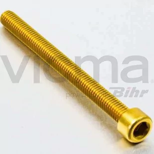 Pro-Bolt LPB680 aluminiowa śruba z łbem walcowym Pro, M6 x 1,00 mm x 80 mm, złota - Części motocyklowe - miniaturka - grafika 1