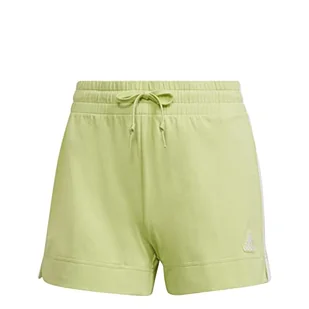 adidas Szorty damskie W 3s Sj SHO Shorts, limonkowe/białe, L - Spodenki damskie - miniaturka - grafika 1