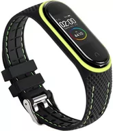 Akcesoria do smartwatchy - Pasek Beline Sport do Xiaomi Mi Band 7 Czarno-limonkowy (5905359814535) - miniaturka - grafika 1