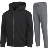 Dresy męskie - 4F OCIEPLANY CHĹOPIÄCY DRES KOMPLET BLUZA ROZPINANA SPODNIE / rozm 140 - miniaturka - grafika 1