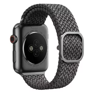 UNIQ pasek Aspen Apple Watch 40/38/41mm Braided szary/granite grey - Akcesoria do smartwatchy - miniaturka - grafika 3