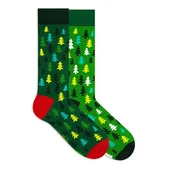 Skarpetki dla dzieci - Zabawne Skarpetki - Xmas Trees Kids - 27-30 - miniaturka - grafika 1