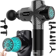Masażery - Urządzenie Do Masażu Masażer Do Pleców Ciała Massage Gun 12 Końcówek Głowic - miniaturka - grafika 1
