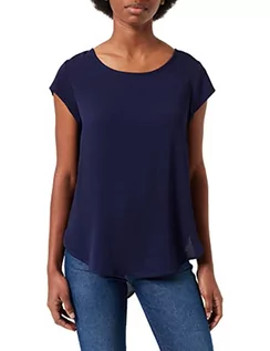 Koszulki i topy damskie - ONLY Onlvic S/S Solid Top Noos Ptm Top Kobiety , niebieski (Evening Blue) , 40 - grafika 1