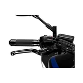 Części motocyklowe - Puig 110NP Składany kontroler hamulca z przełącznikiem czarny/srebrny - miniaturka - grafika 1