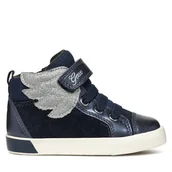 Buty dla dziewczynek - Sneakersy Geox B Kilwi Girl B36D5A 022NF C4P1W M Granatowy - miniaturka - grafika 1