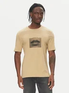 Koszulki męskie - HUGO T-Shirt Deterni 50544496 Beżowy Regular Fit - miniaturka - grafika 1