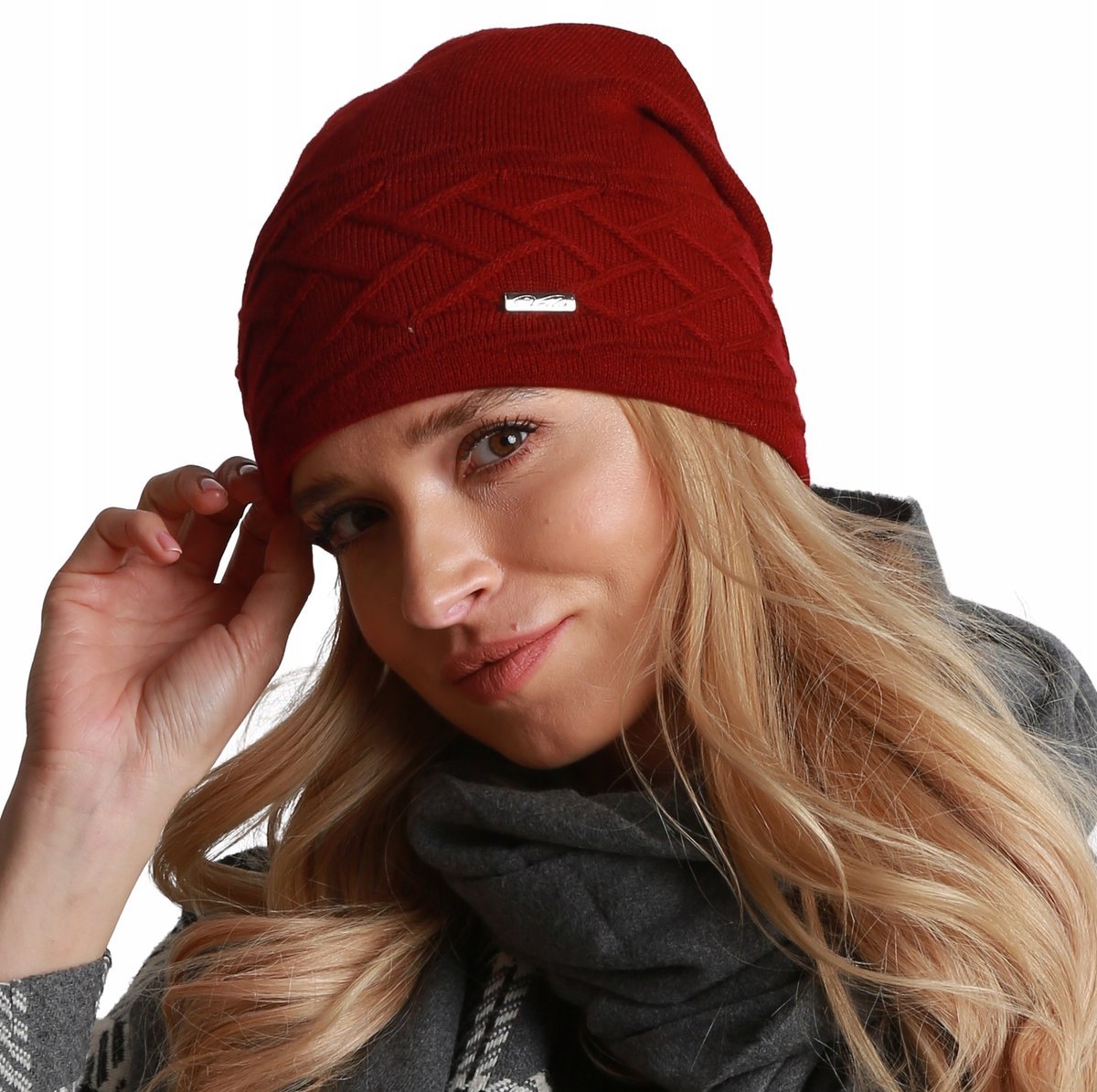 Podpinana ZIMOWA damska CZAPKA polski producent rozmiar uni V17 kolory