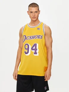 DC Tank top Showtime Jersey ADYKT03229 Żółty Regular Fit - Koszulki męskie - miniaturka - grafika 1