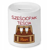 Skarbonki - Skarbonka Dla Babci Idealny na Imieniny Prezent z Nadrukiem ze Zdjęciem + Opakowanie na prezent (wzór 01) - miniaturka - grafika 1