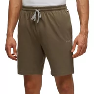 Spodenki damskie - BOSS Mix&Match męskie szorty CW z bawełny ze stretchu z wyszywanym logo, Open Green362, L - miniaturka - grafika 1