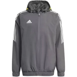 Kurtka Męska Adidas Condivo 20 All-Weather Jacket Grafitowa Hd2293-M - Kurtki męskie - miniaturka - grafika 1
