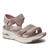 Sandały damskie - Sandały Skechers Arch Fit-Fresh Bloom 119305/TPPK Taupe - miniaturka - grafika 1