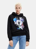 Bluzy damskie - Desigual Bluza 23SWSK35 Czarny Loose Fit - miniaturka - grafika 1