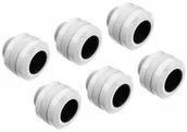 Chłodzenie wodne - alphacool Icicle PRO Connection 13mm HardTube Fitting G1/4. 6-pak - biały - miniaturka - grafika 1