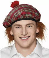 Dodatki do strojów karnawałowych - Szkocki beret z rudymi włosami - miniaturka - grafika 1