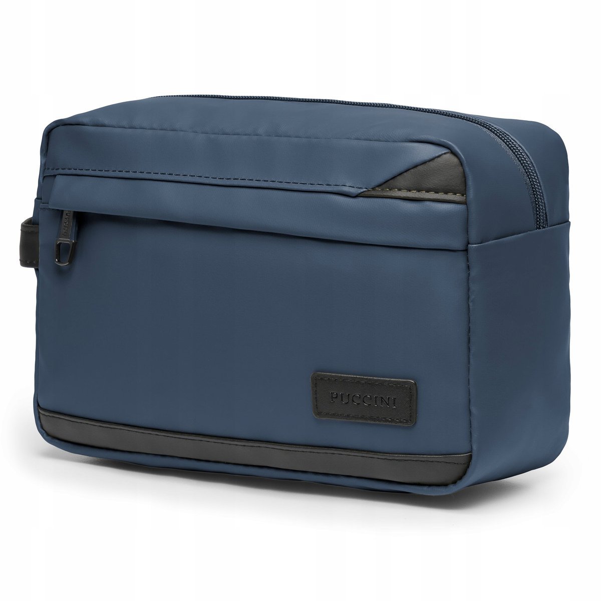 PUCCINI Kosmetyczka Męska Podróżna Duża Pojemna Granatowa QML010-7A