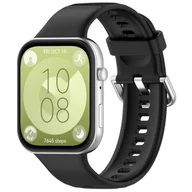 Akcesoria do smartwatchy - opaska pasek bransoleta SMOOTHBAND Huawei Watch FIT 3 czarna - miniaturka - grafika 1