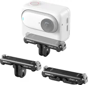 Akcesoria do kamer sportowych - aMagisn AG11 Magnetyczny uchwyt z szybkozłączką do kamery sportowej, uchwyt kamery ze stopu aluminium z płytką magnetyczną, uniwersalnym złączem 1/4 cala i adapterem do kamer sportowych, kompatybilny z Insta360 GO3 - miniaturka - grafika 1