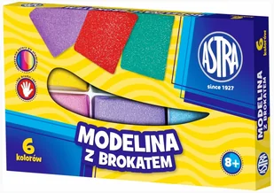 Astra Modelina z brokatem 6 kolorów - Masy plastyczne - miniaturka - grafika 2