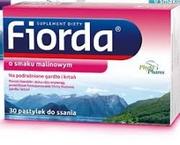 PhytoPharm Fiorda o smaku malinowym x 30 pastylek do ssania