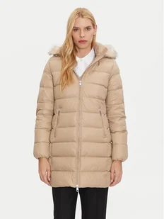Tommy Hilfiger Kurtka puchowa WW0WW43122 Beżowy Regular Fit - Kurtki damskie - miniaturka - grafika 1