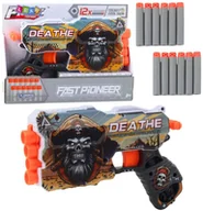 Zabawki militarne - Pistolet Na Strzałki Piankowe Piracki Magazynek na 4 Strzałki 12szt. EDUKAMP - miniaturka - grafika 1