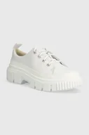 Półbuty damskie - Timberland półbuty skórzane Greyfield damskie kolor biały na platformie TB0A64CMEM21 - miniaturka - grafika 1