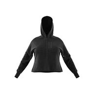 Bluzy damskie - adidas W Mv SL Fz HD Bluza damska, Czarny, XL - miniaturka - grafika 1