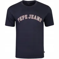 Koszulki męskie - Pepe Jeans Koszulka Męska T-shirt Clement Grafitowa R.xl - miniaturka - grafika 1