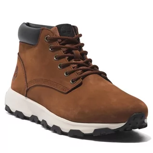 Botki męskie - Trzewiki Timberland Winsor Park Chukka TB0A65992121 Medium Brown Nubuck - grafika 1