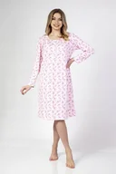 Bielizna nocna - REGINA KOSZULA DAMSKA BIG 011 2XL RÓŻOWY - miniaturka - grafika 1