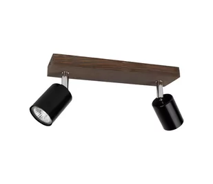 Spot-Light DO2910256 - Oświetlenie punktowe sufitowe MANARA 2xGU10/5W/230V orzech - Lampy sufitowe - miniaturka - grafika 1