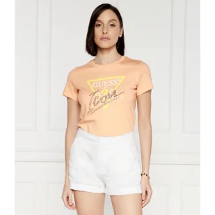 GUESS T-shirt ICON TEE | Regular Fit - Koszulki i topy damskie - miniaturka - grafika 1