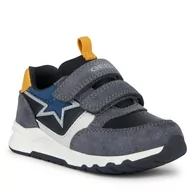 Buty dla chłopców - Sneakersy Geox B Pyrip Boy B364YB 022BC C0070 M Dk Grey/Yellow - miniaturka - grafika 1