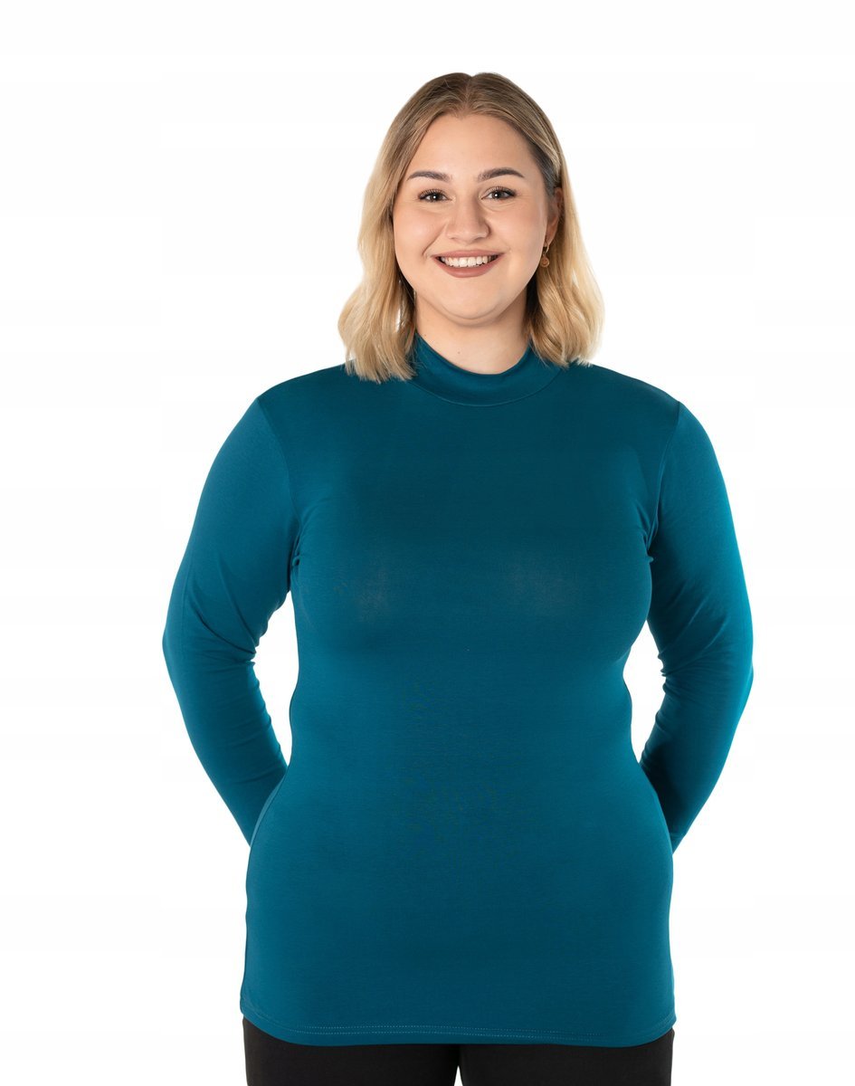 Półgolf Damski Cienki Sweter Golf 3888-10 r 3XL