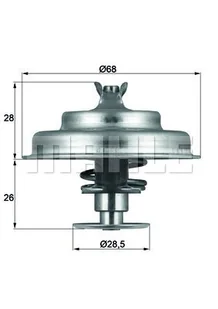 Termostat, płyn chłodzący Mahle TX 75 80D - Termostaty - miniaturka - grafika 1