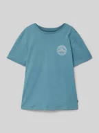 Koszulki dla chłopców - T-shirt z nadrukiem z logo - miniaturka - grafika 1