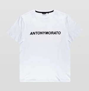 T-Shirt Męski Antony Morato Super Slim Fit White - M - Koszulki męskie - miniaturka - grafika 1