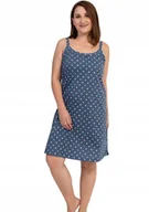 Piżamy damskie - Koszula Nocna Vienetta + Size 1XL 46 48 ramiączka - miniaturka - grafika 1