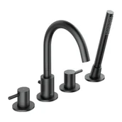 Baterie wannowe i prysznicowe - Bateria wannowa 4-otworowa grafit Simplon Omnires - miniaturka - grafika 1