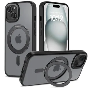 Etui TECH-PROTECT MagRing MagSafe do Apple iPhone 15 Czarny Matowy - Etui i futerały do telefonów - miniaturka - grafika 1
