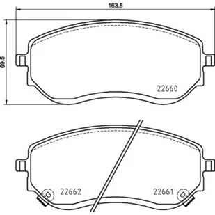 Klocki hamulcowe - komplet BREMBO P 50 144 - Klocki hamulcowe - miniaturka - grafika 1